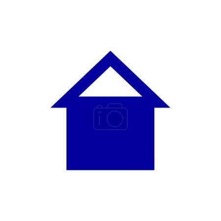Téléchargez les photos : Icône maison. concept immobilier vecteur plat icône - en image libre de droit