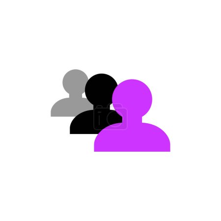 Ilustración de Concepto de trabajo en equipo icono vector ilustración - Imagen libre de derechos