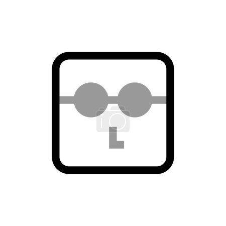 Illustration for Glasses icon vector illustration - Royalty Free Image
