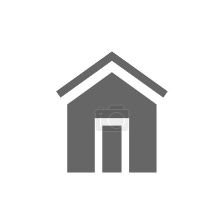 Téléchargez les illustrations : Icône maison. concept immobilier vecteur plat icône - en licence libre de droit