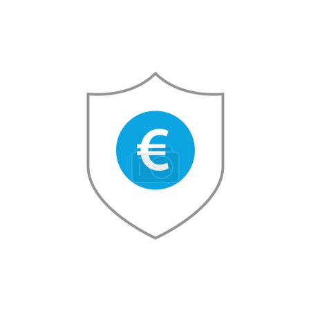 Ilustración de Euro signo icono concepto vector ilustración - Imagen libre de derechos