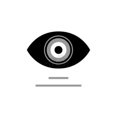 Ilustración de Vector icono plano de ojo - Imagen libre de derechos