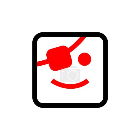 Téléchargez les illustrations : Illustration vectorielle des emoji avec bandeau oculaire - en licence libre de droit
