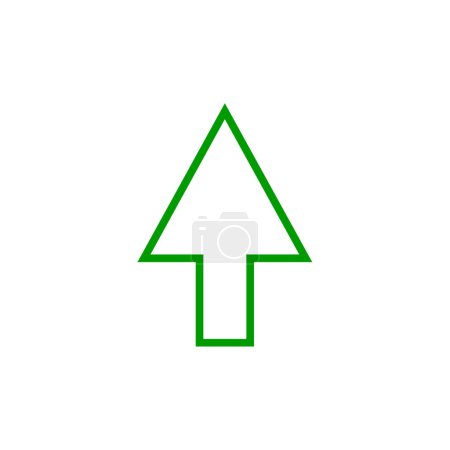 Illustration for Arrow icon on white background. flat design style - Royalty Free Image