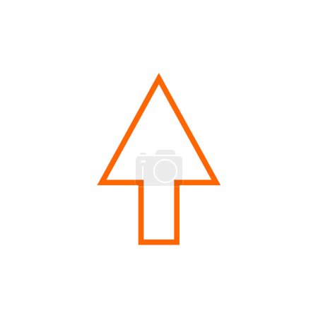Illustration for Arrow icon on white background. flat design style - Royalty Free Image