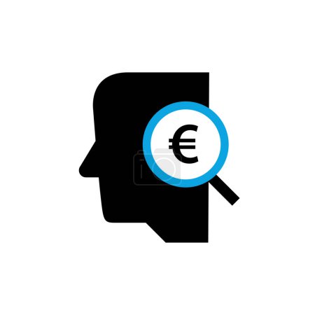 Illustration for Euro sign icon concept vector illustration - Royalty Free Image