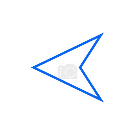Illustration for Paper plane icon vector isolated on white background for your web and mobile app design - Royalty Free Image