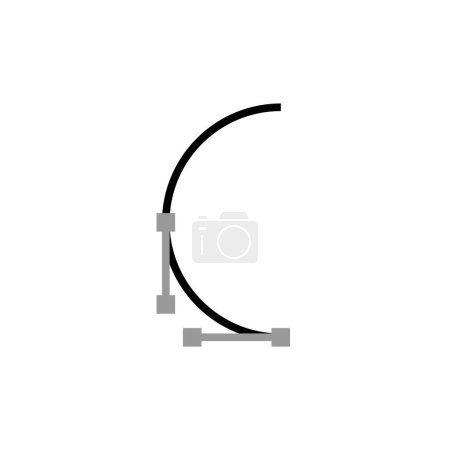 Illustration for Vector illustration of modern curve corners icon - Royalty Free Image