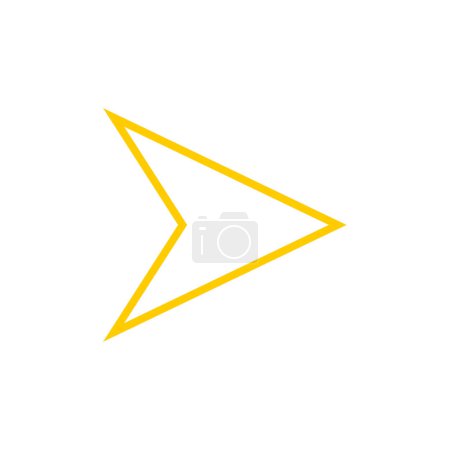 Illustration for Arrow sign icon, vector illustration - Royalty Free Image