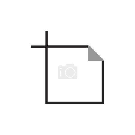 Illustration for Frame vector icon isolated on white background - Royalty Free Image