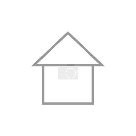 Téléchargez les illustrations : Icône immobilière, illustration vectorielle - en licence libre de droit