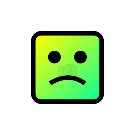 Illustration for Emoji square icon, vector illustration design - Royalty Free Image