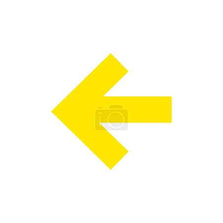 Ilustración de Icono de flecha signo vectorial y símbolo aislado en fondo blanco - Imagen libre de derechos