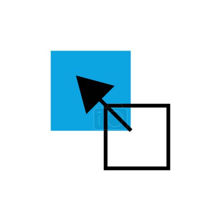 Ilustración de Icono de vector de flecha para web y móvil - Imagen libre de derechos