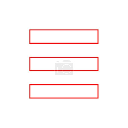 Illustration for Blank red paper sticker with shadow on white background - Royalty Free Image