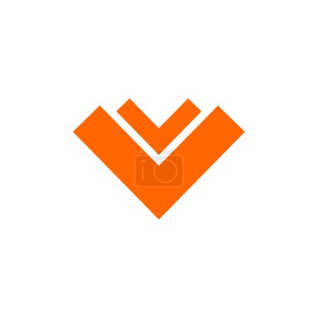 Ilustración de V y v letra diseño del logotipo. v inicial v alfabeto vector icono del logotipo - Imagen libre de derechos