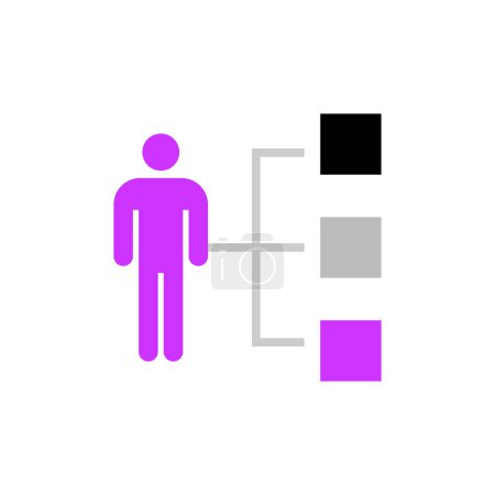 Ilustración de Concepto de trabajo en equipo icono vector ilustración - Imagen libre de derechos