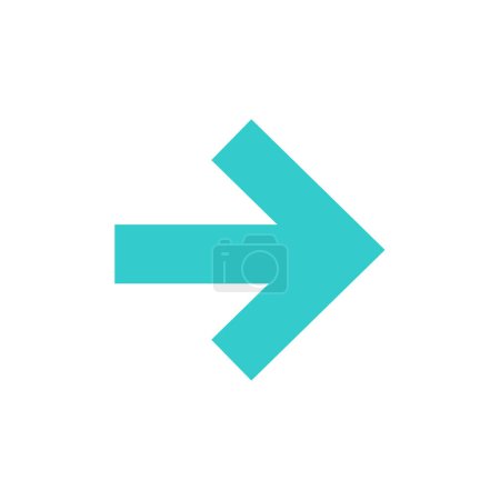 Ilustración de Icono de flecha. símbolo de dirección. ilustración vectorial - Imagen libre de derechos