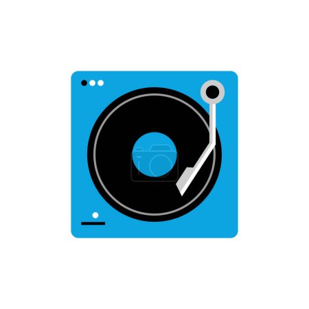Illustration for Vinyl player music isolated icon vector illustration design - Royalty Free Image