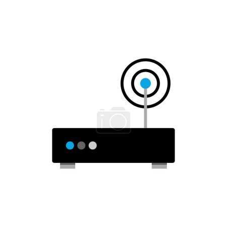 Illustration for Wireless router vector icon symbol illustration - Royalty Free Image