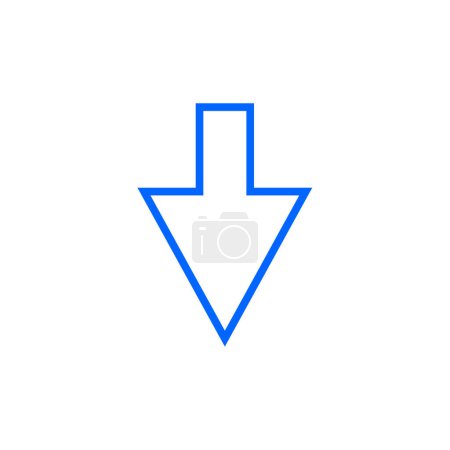 Illustration for Arrow icon, vector illustration design - Royalty Free Image