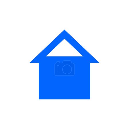 Téléchargez les illustrations : Icône immobilière illustration vectorielle - en licence libre de droit