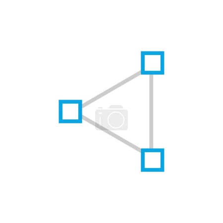 Illustration for Connection vector glyph icon - Royalty Free Image