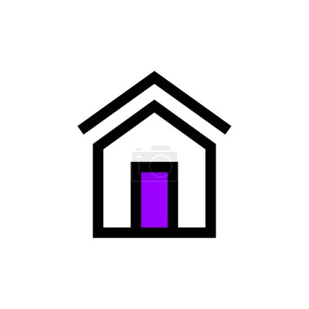 Téléchargez les photos : Icône immobilière illustration vectorielle - en image libre de droit