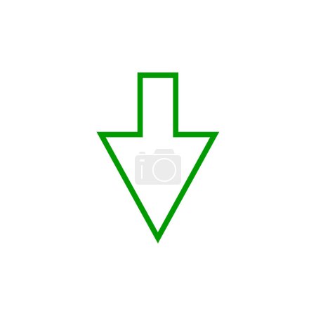 Ilustración de Icono de flecha, diseño de ilustración vectorial - Imagen libre de derechos
