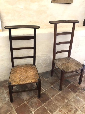 Photo for Old chairs in historical museum - Royalty Free Image