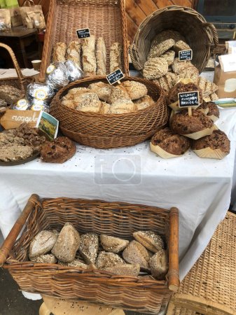 Photo for Bread and bread products at the market - Royalty Free Image