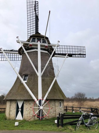 Photo for Traditional windmill in the Netherlands, Europe - Royalty Free Image