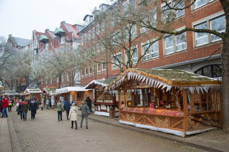 Photo for Amsterdam, Netherlands - 17 december 2022: Traditional christmas fair in Amsterdam - Royalty Free Image