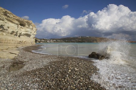 Foto de Hermosa costa marítima en Grecia - Imagen libre de derechos