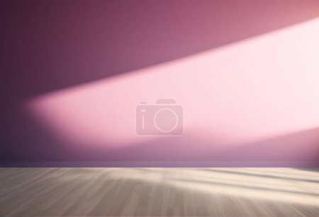 Téléchargez les photos : Mur rose clair vide avec beau chiaroscuro. Elégant fond minimaliste pour la présentation des produits. - en image libre de droit