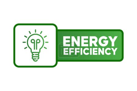 Green Energy Effizienz Vektor Logo Diagramm Konzept grüne Energie Hintergrund.