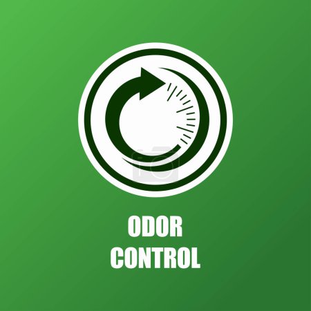 odor control icon logo organic odor representation logo.