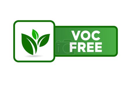 Ilustración de Voc compuestos orgánicos volátiles vector abstracto stock ilustración. - Imagen libre de derechos