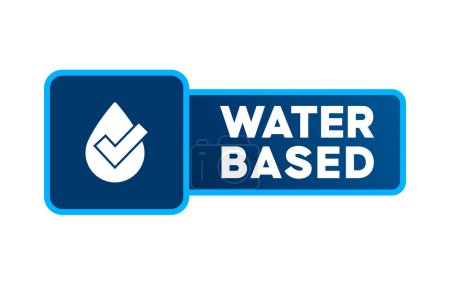 Water based product icon vector stock illustration.