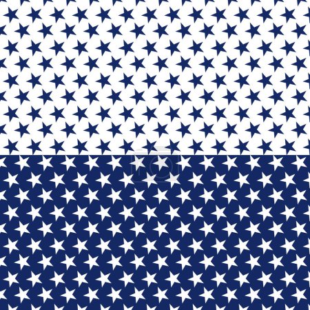 seamless star pattern background design blue white