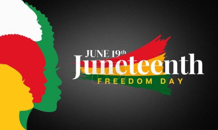 Photo for Juneteenth, African-American Independence Day, June 19. Day of Freedom and Emancipation - Royalty Free Image