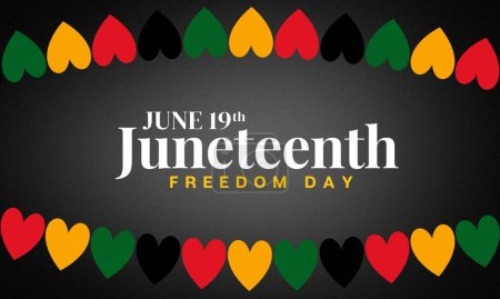Juneteenth, African-American Independence Day, June 19. Day of Freedom and Emancipation