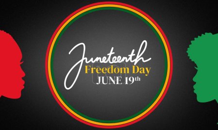 Foto de Juneteenth, African-American Independence Day, 19 de junio. Día de la libertad y la emancipación - Imagen libre de derechos
