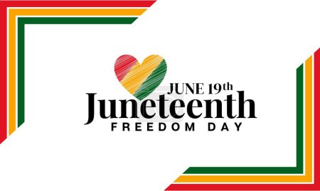 Juneteenth Freedom Day. African-American Independence Day Celebration on June 19.