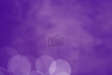 Photo for Light abstract purple bokeh christmas circle color glitter blurred black background - Royalty Free Image