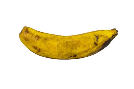 Téléchargez les photos : Rotten banana isolated on white background, Clipping path - en image libre de droit