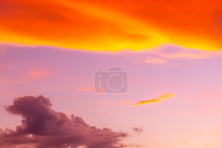 Abstract and pattern of cloud sky Calming coral, Orange, Trend color background, Pattern of colorful cloud and sky sunset or sunrise: Dramatic sunset in twilight, Beautyful of sky