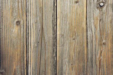 Photo for Old brown wooden planks background - Royalty Free Image