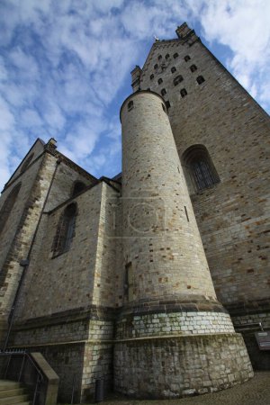 Vue de la tour de la cathédrale de Paderborn, Rhénanie-du-Nord-Westphalie, Allemagne,