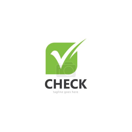 checklist  check mark  check logo template vector